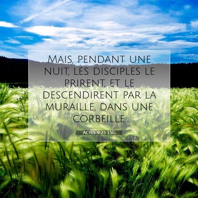 Actes 9:25 Verset biblique expliqué