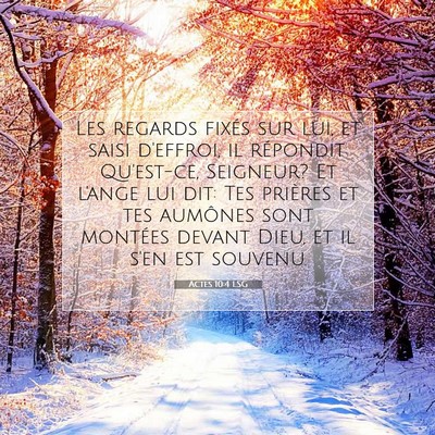Actes 10:4 Verset biblique expliqué