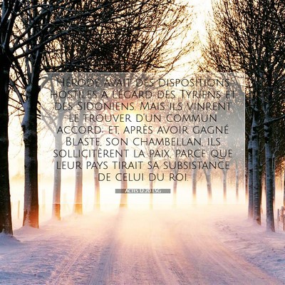 Actes 12:20 Verset biblique expliqué