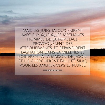 Actes 17:5 Verset biblique expliqué