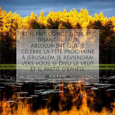 Actes 18:21 Verset biblique expliqué