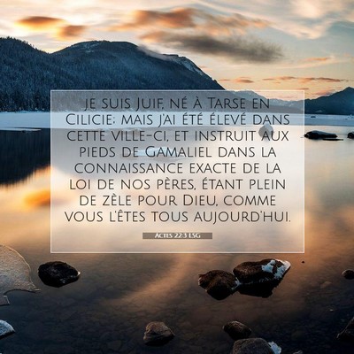 Actes 22:3 LSG Image du verset biblique
