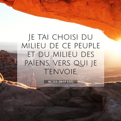 Actes 26:17 Verset biblique expliqué
