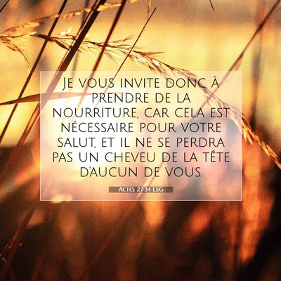 Actes 27:34 Verset biblique expliqué