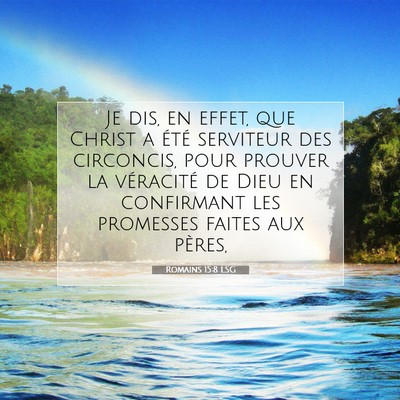 Romains 15:8 LSG Image du verset biblique
