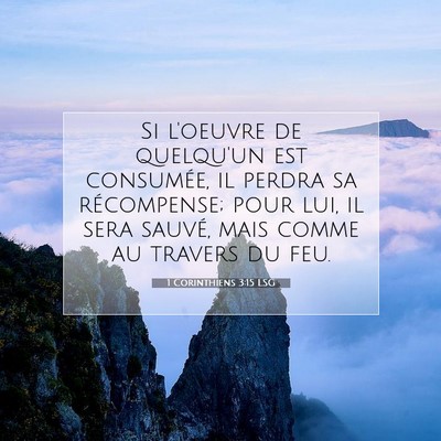 1 Corinthiens 3:15 Verset biblique expliqué