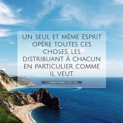 1 Corinthiens 12:11 LSG Image du verset biblique