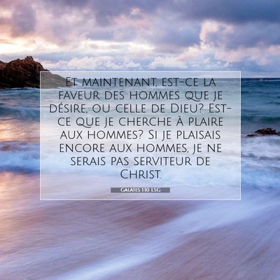 Galates 1:10 Verset biblique expliqué