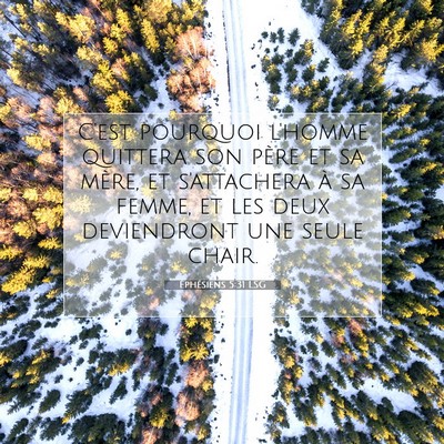 Éphésiens 5:31 LSG Image du verset biblique