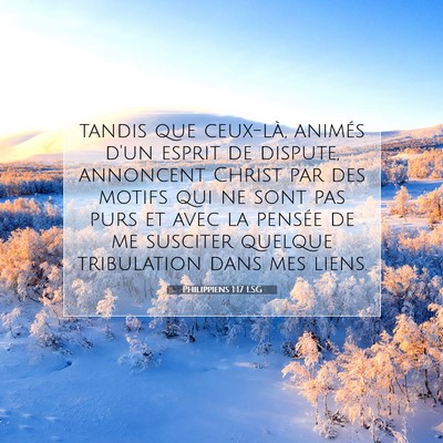 Philippiens 1:17 LSG Image du verset biblique