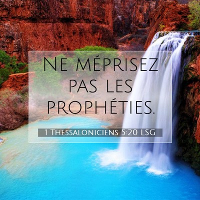 1 Thessaloniciens 5:20 LSG Image du verset biblique