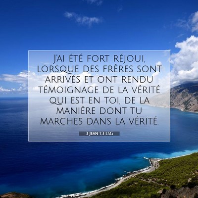3 Jean 1:3 Verset biblique expliqué