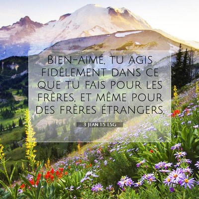 3 Jean 1:5 Verset biblique expliqué