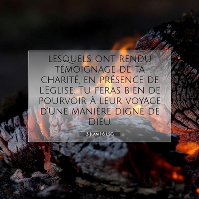 3 Jean 1:6 Verset biblique expliqué