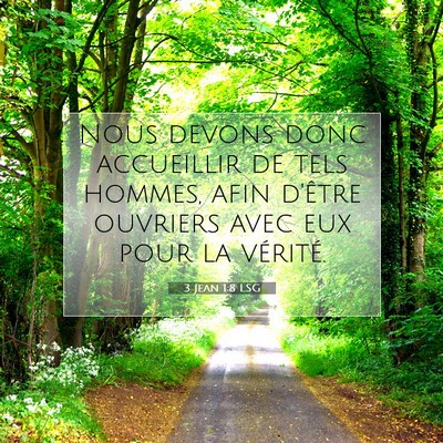 3 Jean 1:8 Verset biblique expliqué