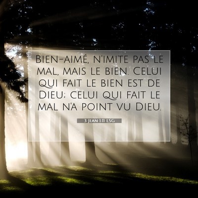 3 Jean 1:11 Verset biblique expliqué