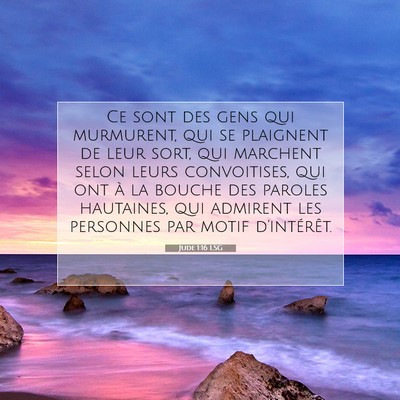 Jude 1:16 Verset biblique expliqué